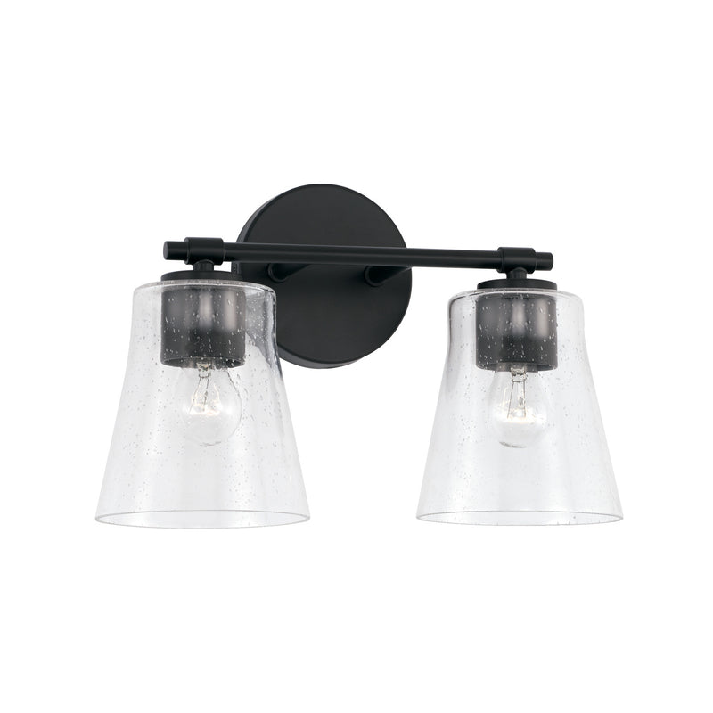 Capital Lighting 146921MB-533 Two Light Vanity, Matte Black