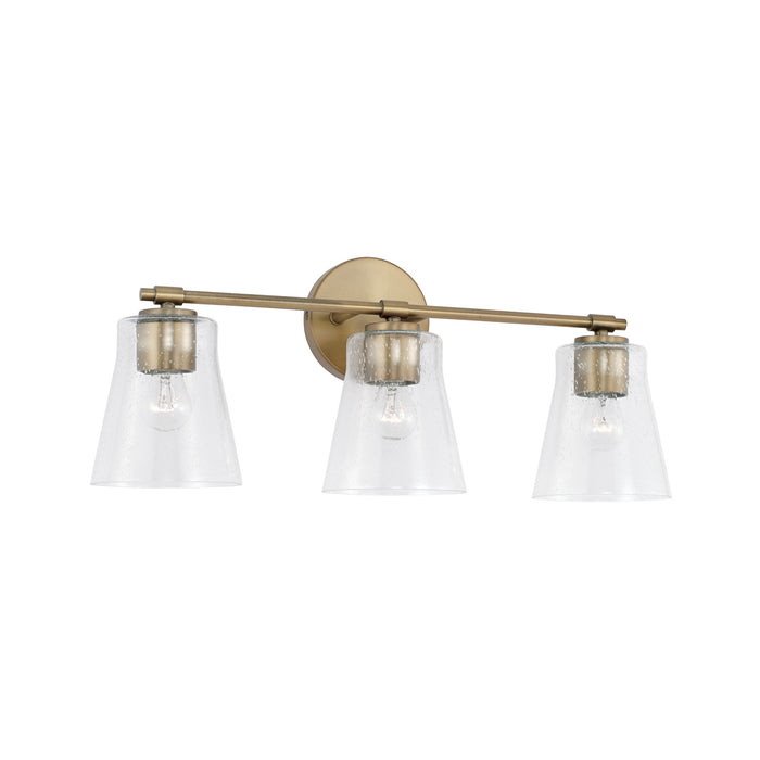 Capital Lighting 146931AD-533 Three Light Vanity, Aged Brass