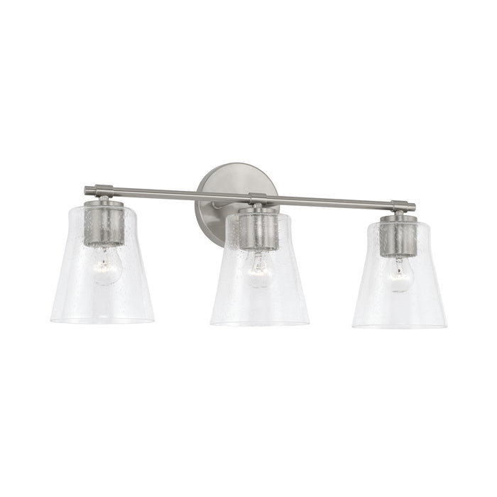 Capital Lighting 146931BN-533 Three Light Vanity, Brushed Nickel