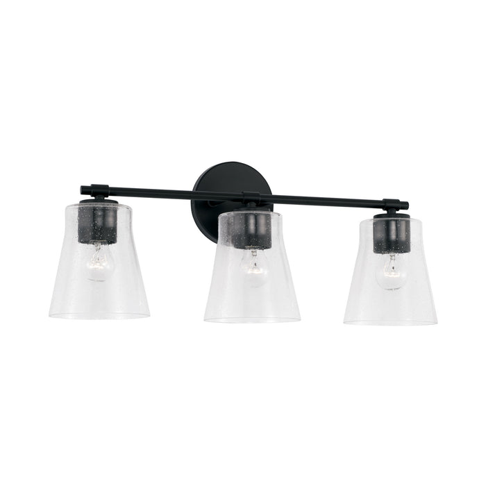 Capital Lighting 146931MB-533 Three Light Vanity, Matte Black
