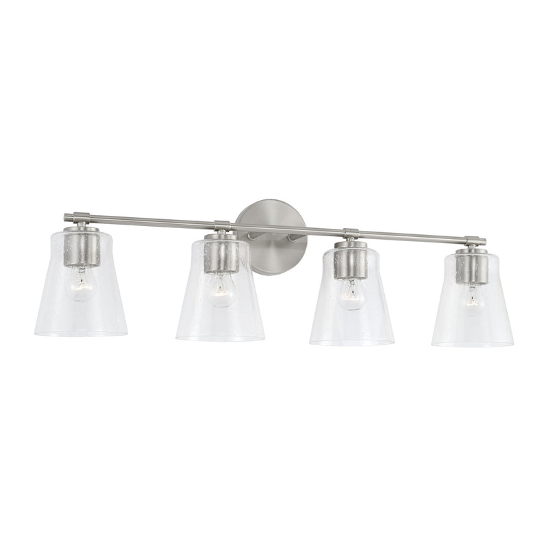 Capital Lighting 146941BN-533 Four Light Vanity, Brushed Nickel