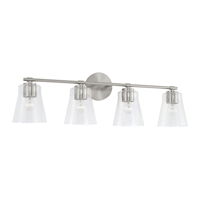 Capital Lighting 146941BN-533 Four Light Vanity, Brushed Nickel