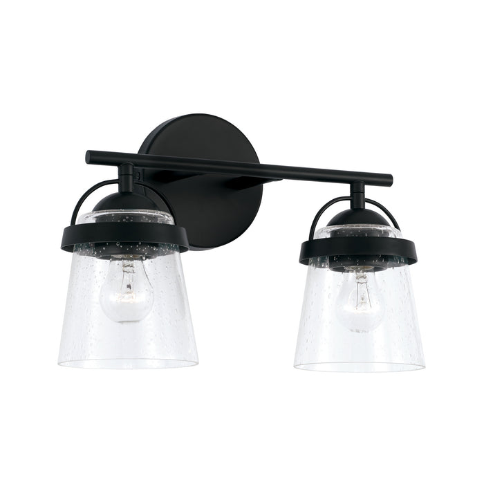 Capital Lighting 147021MB-534 Two Light Vanity, Matte Black