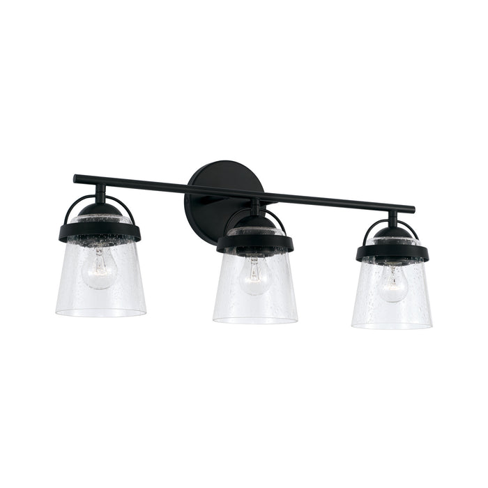 Capital Lighting 147031MB-534 Three Light Vanity, Matte Black