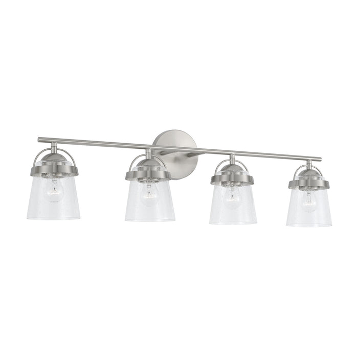 Capital Lighting 147041BN-534 Four Light Vanity, Brushed Nickel