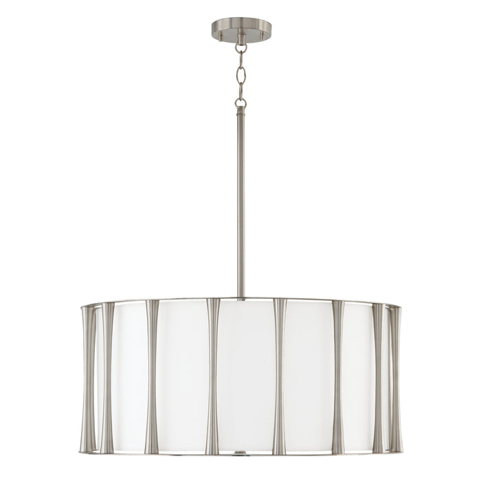 Capital Lighting 344641BN Four Light Pendant, Brushed Nickel