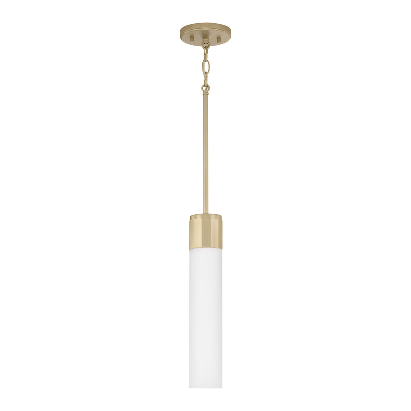 Capital Lighting 346211SF One Light Pendant, Soft Gold