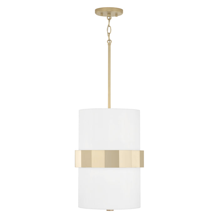 Capital Lighting 346221SF Two Light Pendant, Soft Gold
