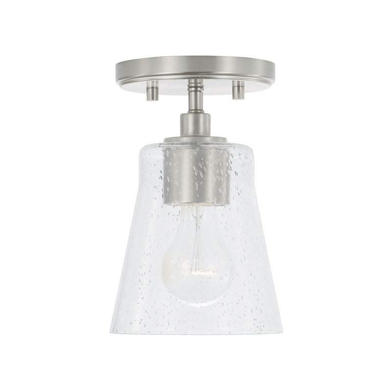 Capital Lighting 346911BN-533 One Light Pendant, Brushed Nickel