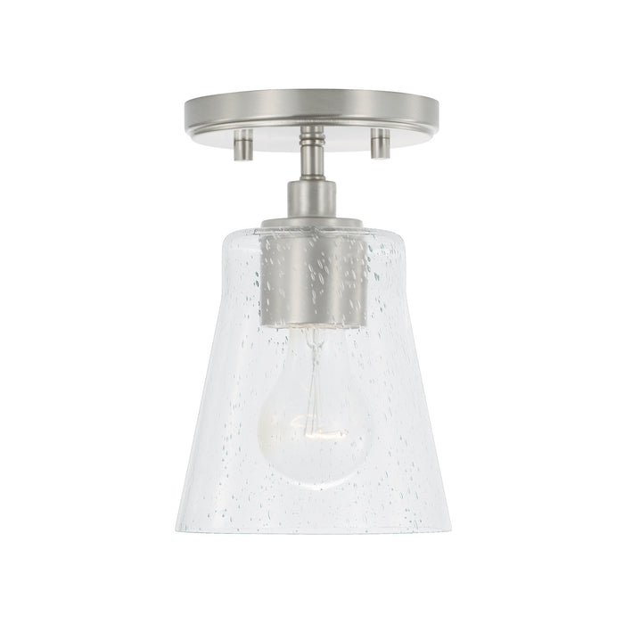 Capital Lighting 346911BN-533 One Light Pendant, Brushed Nickel