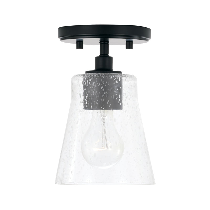 Capital Lighting 346911MB-533 One Light Pendant, Matte Black