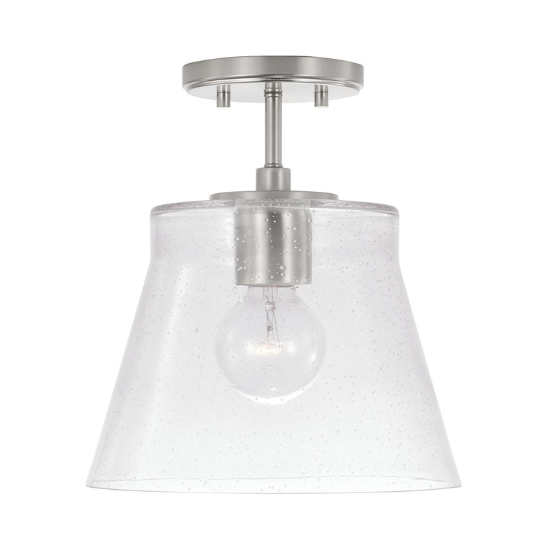 Capital Lighting 346912BN One Light Pendant, Brushed Nickel