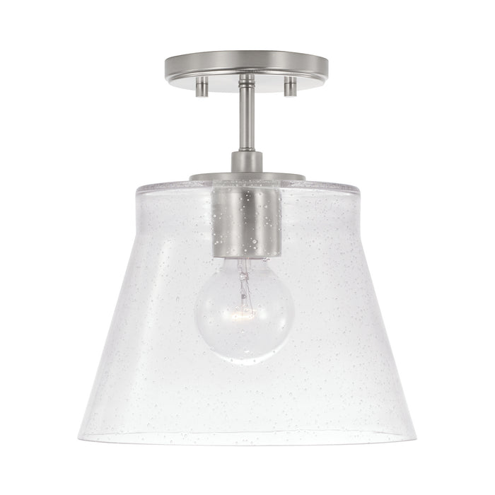 Capital Lighting 346912BN One Light Pendant, Brushed Nickel