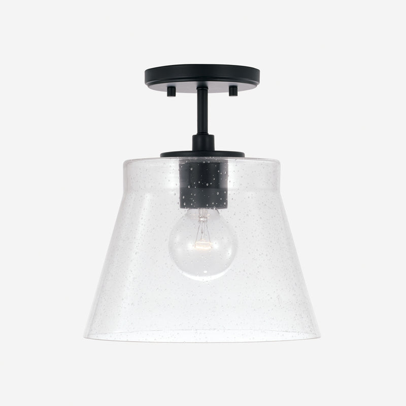 Capital Lighting 346912MB One Light Pendant, Matte Black
