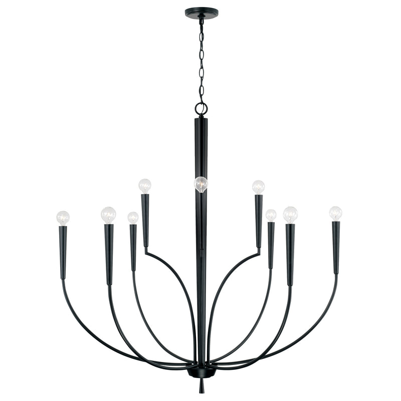 Capital Lighting 445901MB Ten Light Chandelier, Matte Black
