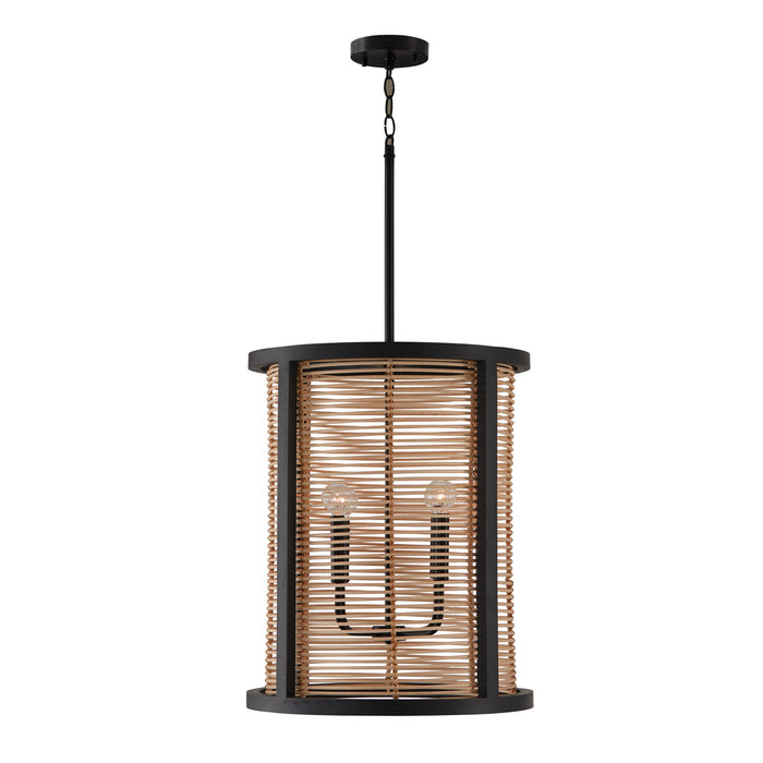 Capital Lighting 544041FK Four Light Foyer, Flat Black