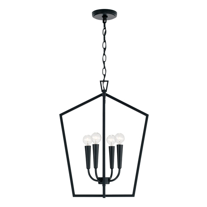 Capital Lighting 545941MB Four Light Foyer, Matte Black