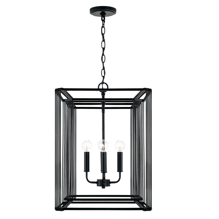 Capital Lighting 546041MB Four Light Foyer, Matte Black
