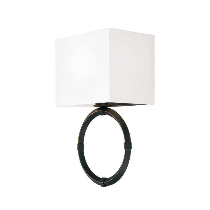 Capital Lighting 645211IH One Light Wall Sconce, Brushed Black Iron