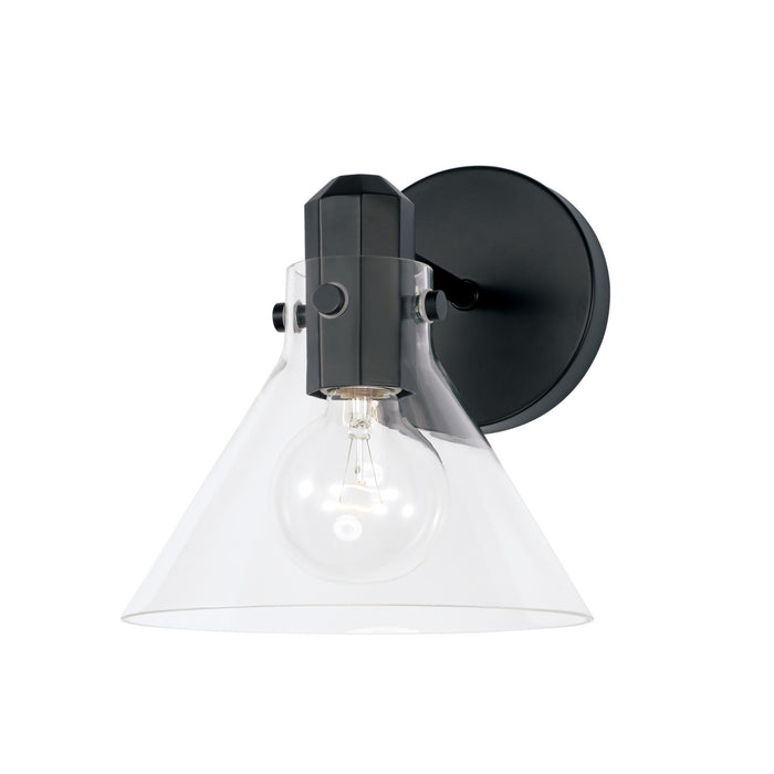Capital Lighting 645811MB-528 One Light Wall Sconce, Matte Black