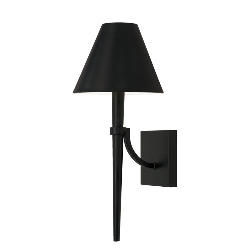 Capital Lighting 645911MB One Light Wall Sconce, Matte Black