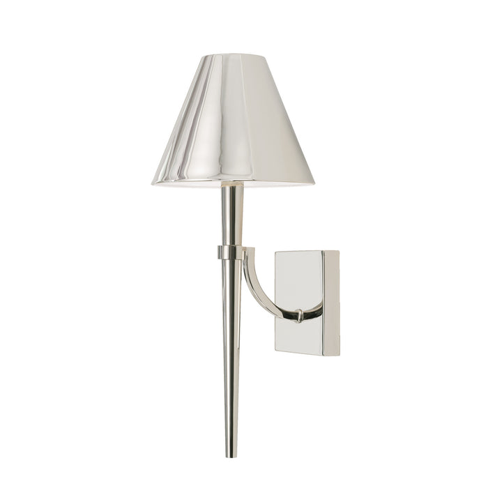 Capital Lighting 645911PN One Light Wall Sconce, Polished Nickel