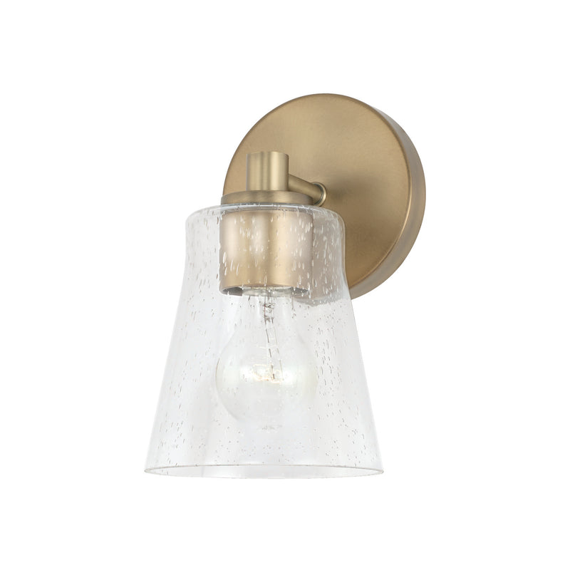 Capital Lighting 646911AD-533 One Light Wall Sconce, Aged Brass