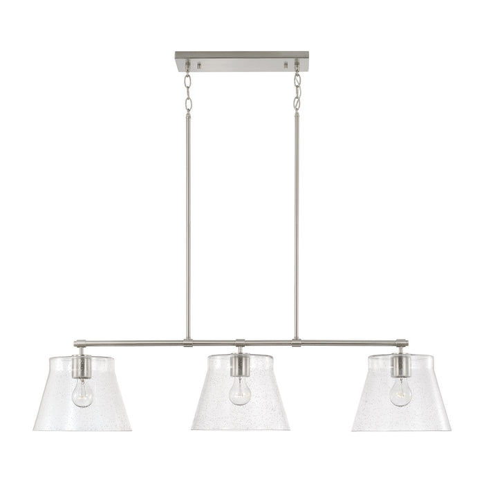 Capital Lighting 846931BN Three Light Island Pendant, Brushed Nickel