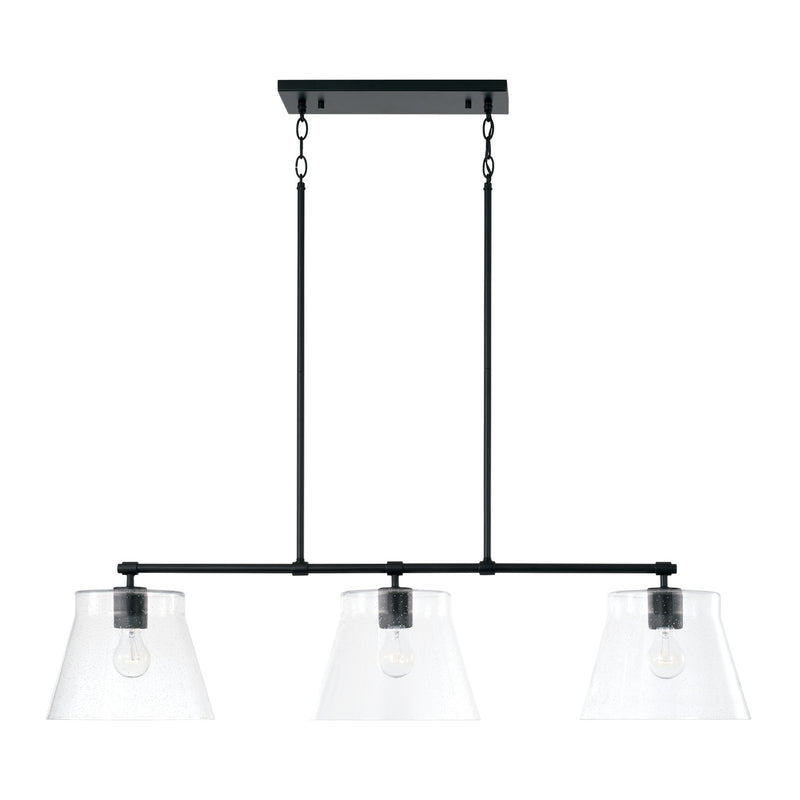 Capital Lighting 846931MB Three Light Island Pendant, Matte Black