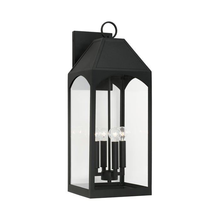 Capital Lighting 946341BK Four Light Outdoor Wall Lantern, Black