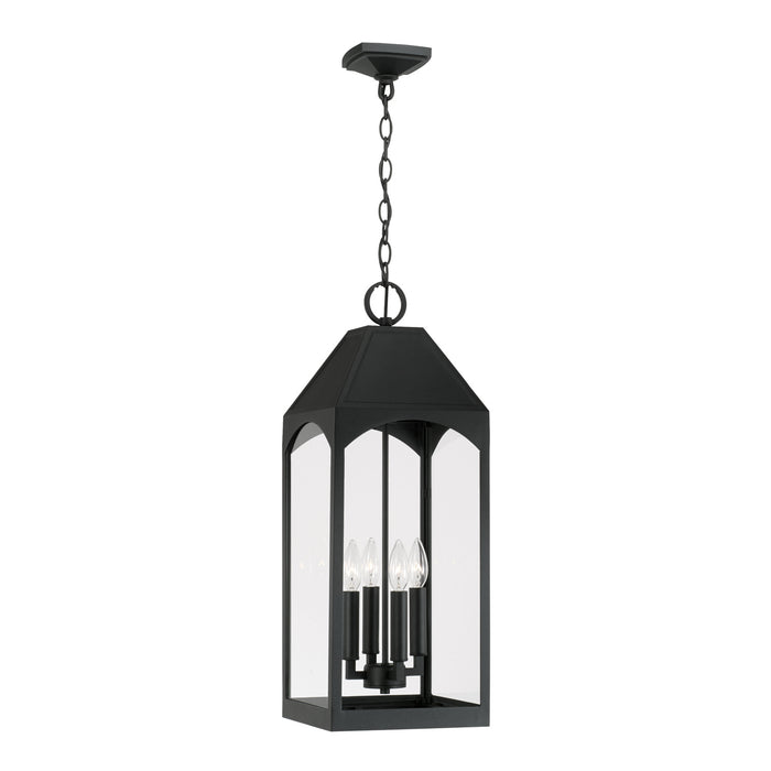 Capital Lighting 946342BK Four Light Outdoor Hanging Lantern, Black