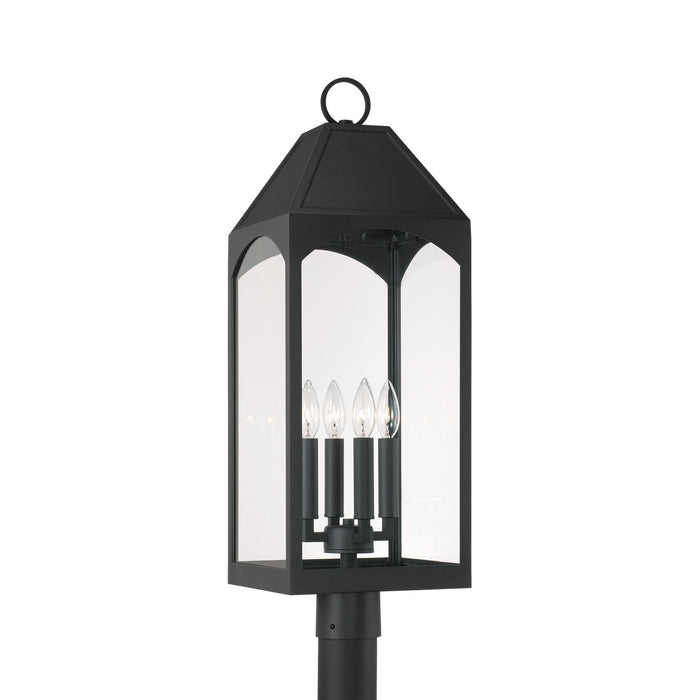 Capital Lighting 946343BK Four Light Outdoor Post Lantern, Black