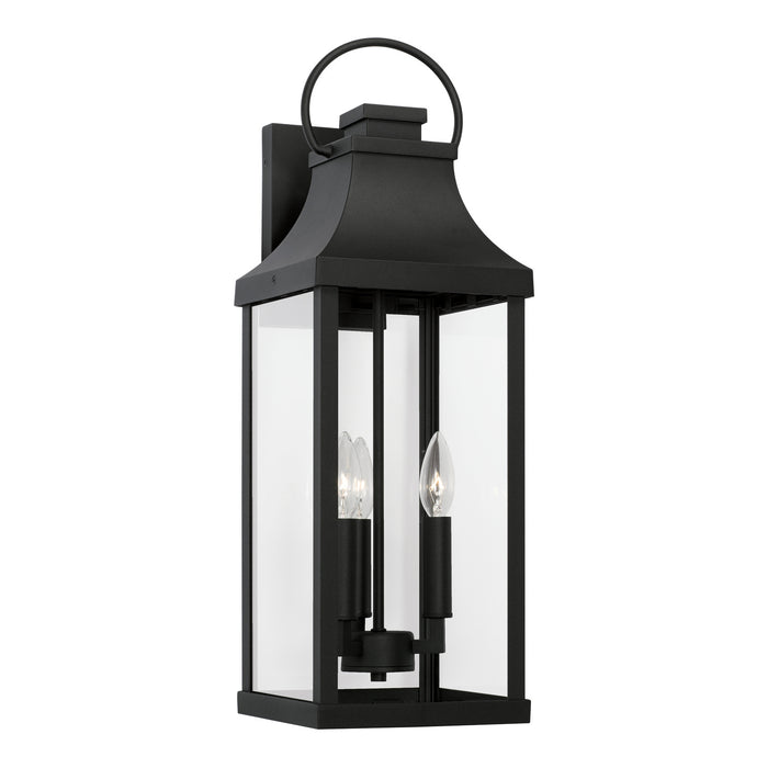 Capital Lighting 946431BK Three Light Outdoor Wall Lantern, Black