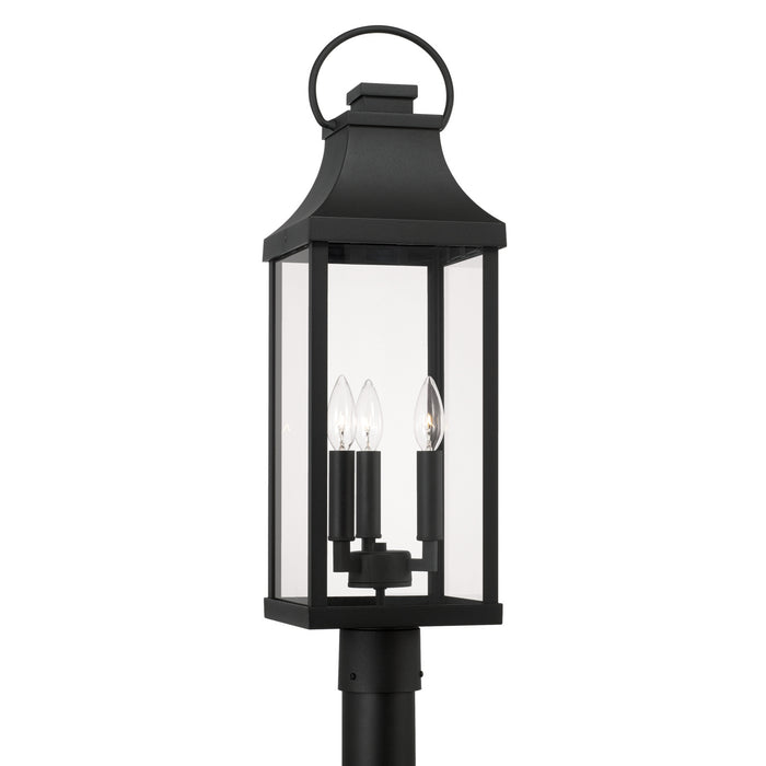 Capital Lighting 946432BK Three Light Outdoor Post Lantern, Black