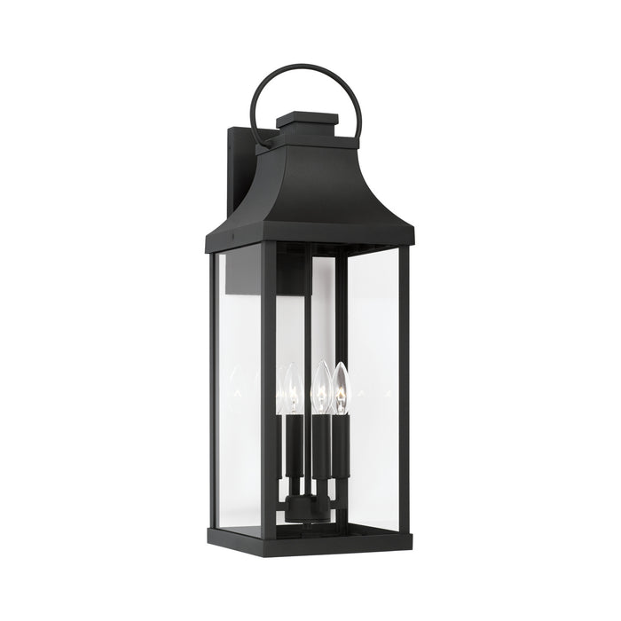 Capital Lighting 946441BK Four Light Outdoor Wall Lantern, Black