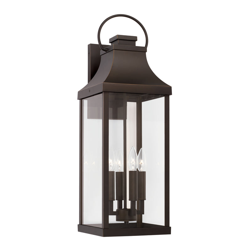 Capital Lighting 946441OZ Four Light Outdoor Wall Lantern, Oiled Bronze