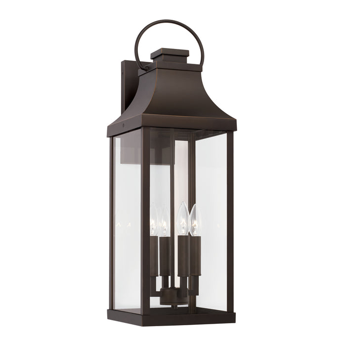 Capital Lighting 946441OZ Four Light Outdoor Wall Lantern, Oiled Bronze