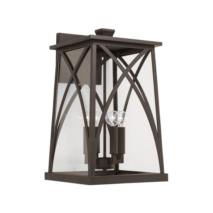 Capital Lighting 946541OZ Four Light Outdoor Wall Lantern, Oiled Bronze