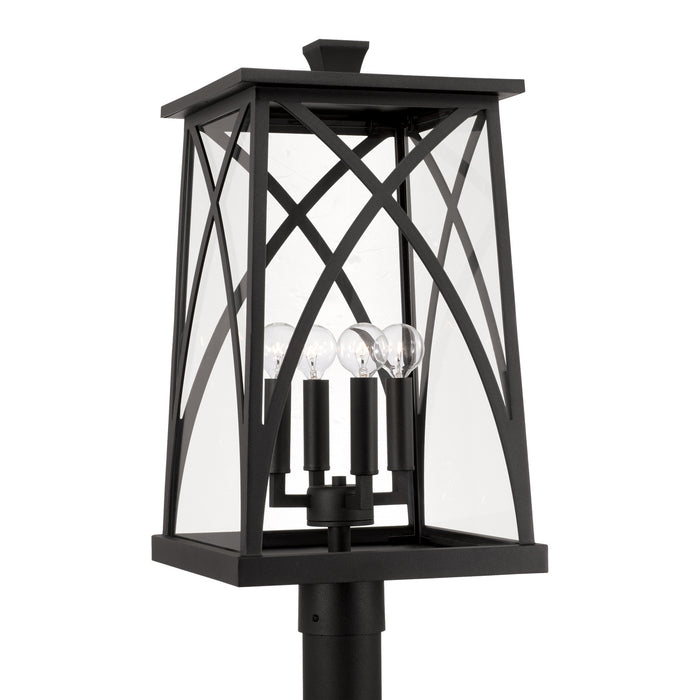 Capital Lighting 946543BK Four Light Outdoor Post Lantern, Black