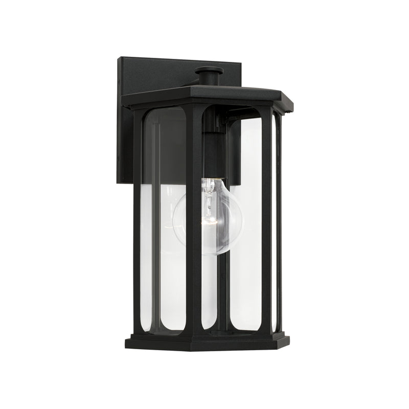 Capital Lighting 946611BK One Light Outdoor Wall Lantern, Black