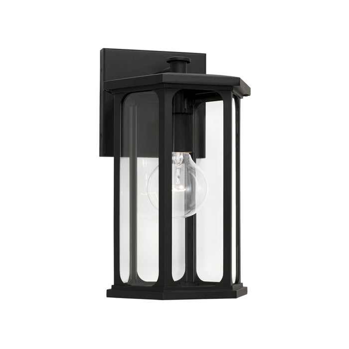 Capital Lighting 946611BK One Light Outdoor Wall Lantern, Black