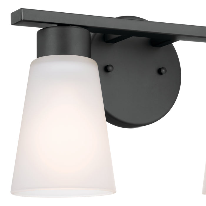 Kichler 55120BK Two Light Bath, Black