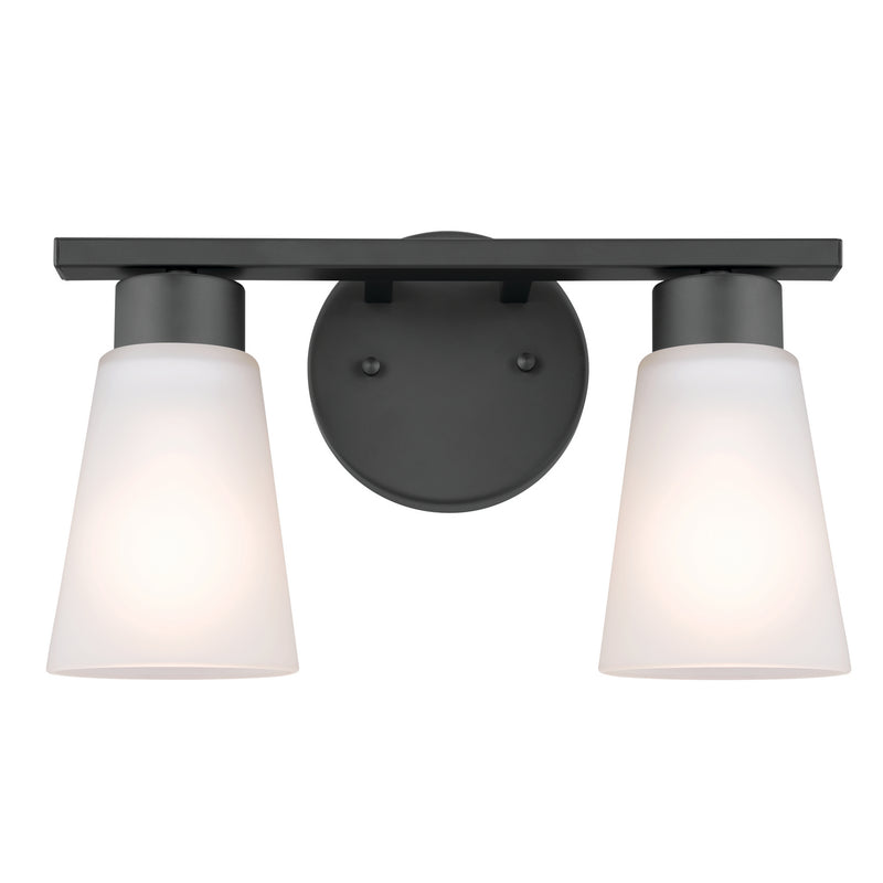 Kichler 55120BK Two Light Bath, Black