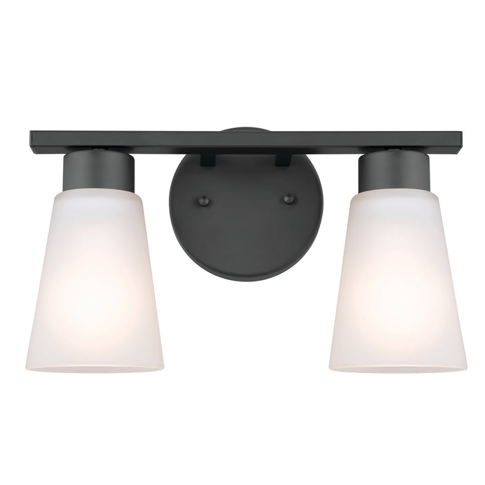 Kichler 55120BK Two Light Bath, Black