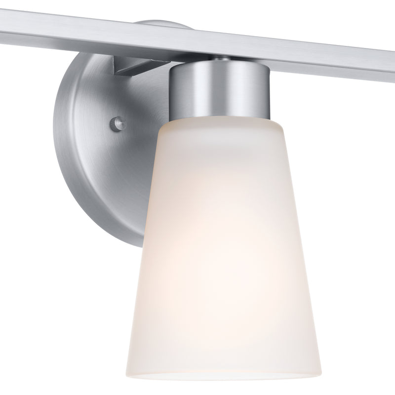 Kichler 55121NI Three Light Bath, Brushed Nickel