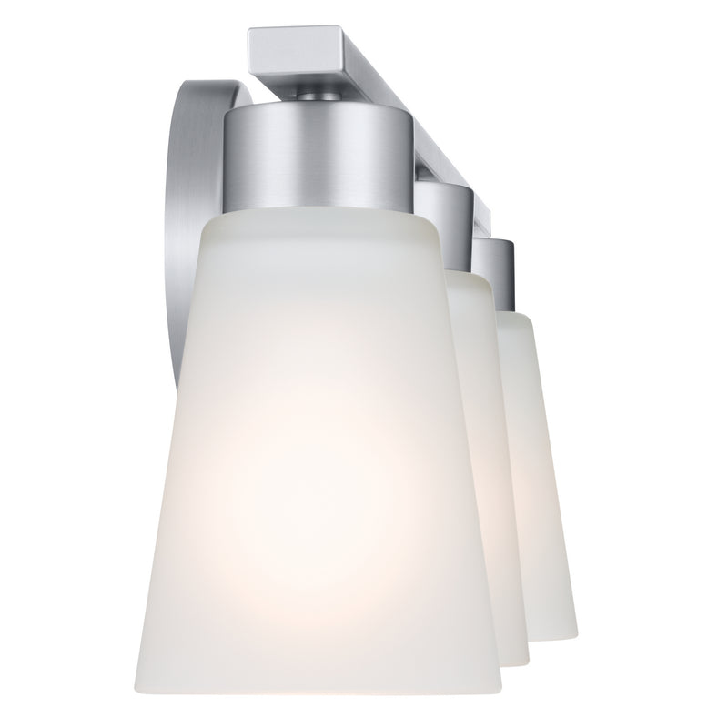 Kichler 55121NI Three Light Bath, Brushed Nickel