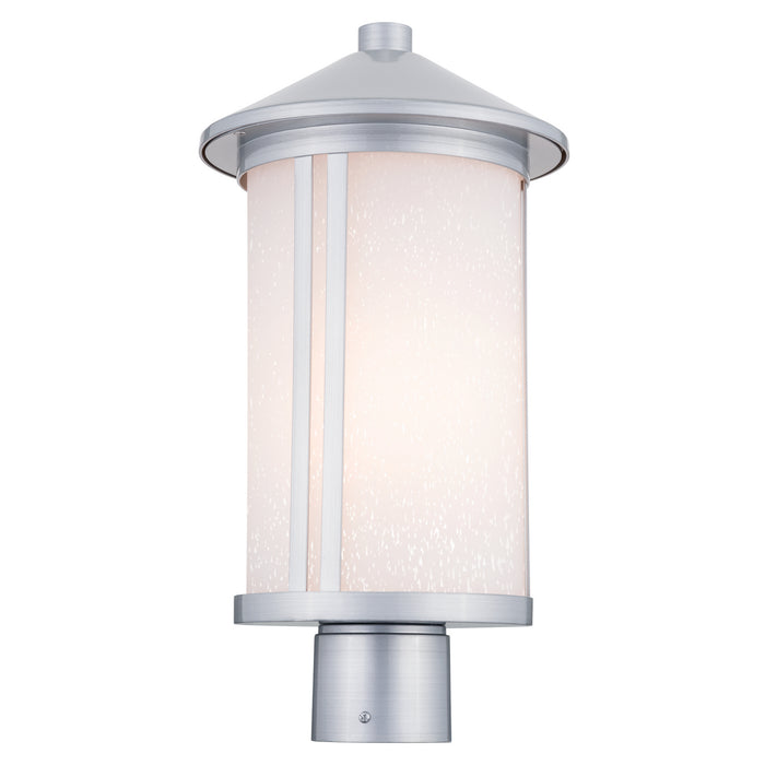 Kichler 59101BA One Light Outdoor Post Mount, Brushed Aluminum