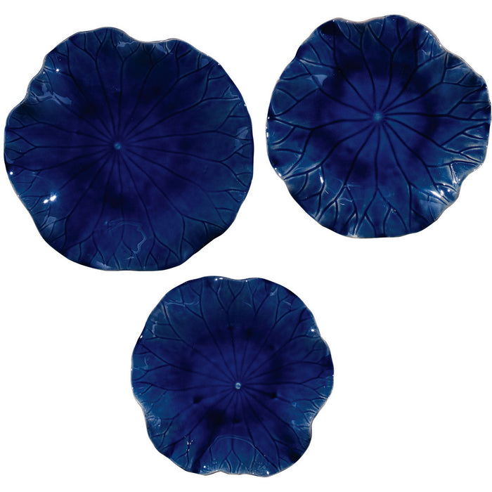 Uttermost 04253 Wall Decor, S/3, Cobalt Blue