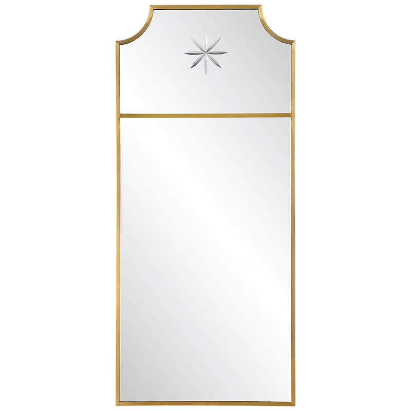 Uttermost 09748 Mirror, Satin Brushed Brass