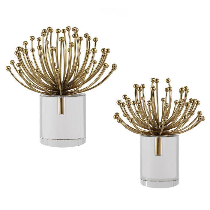 Uttermost 17997 Sculptures, S/2, Brushed Gold